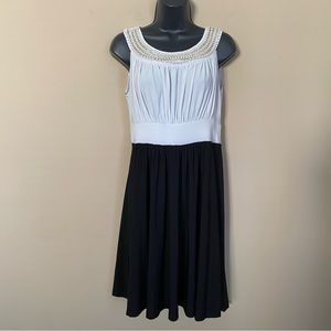 Haani Black and White Pearl and Gemstone Beaded Collar